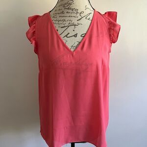 NWT J. Crew Flutter Sleeve Top